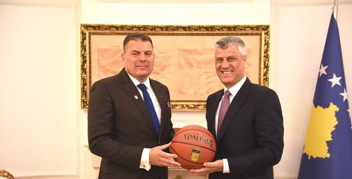 President Thaci received the Head of KBF, Erolld Belegu