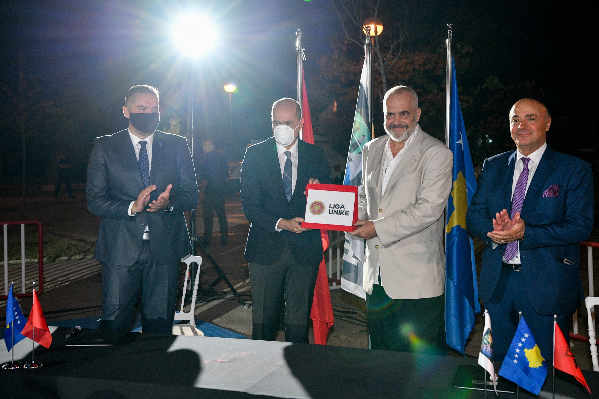 Presidenti i FIBA Evropës, Demirel mori pjesë në ceremoninë e themelimit të ligës së përbashkët mes Shqipërisë dhe Kosovës