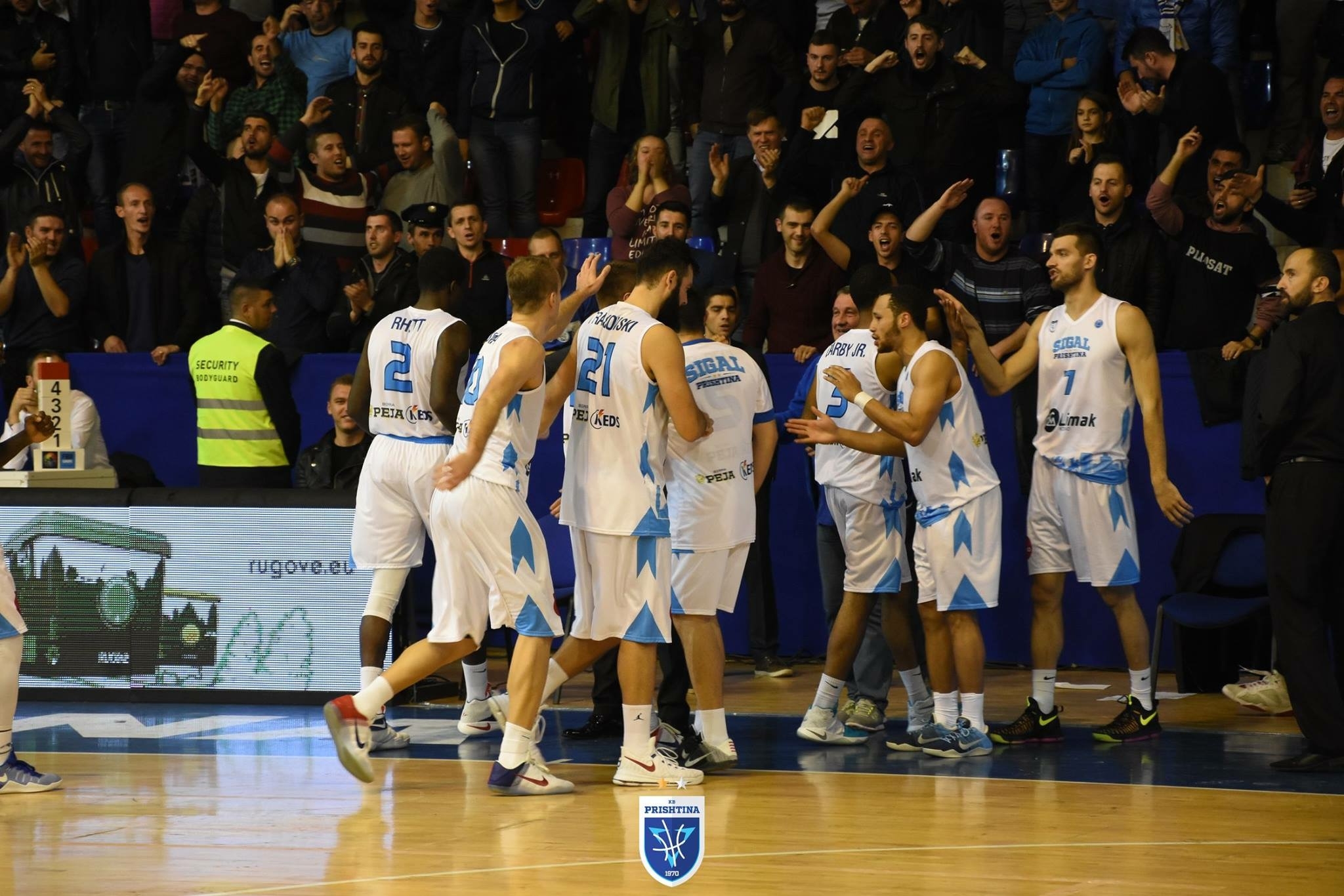 Sigal Prishtina për fitoren e parë në FIBA Europe Cup 