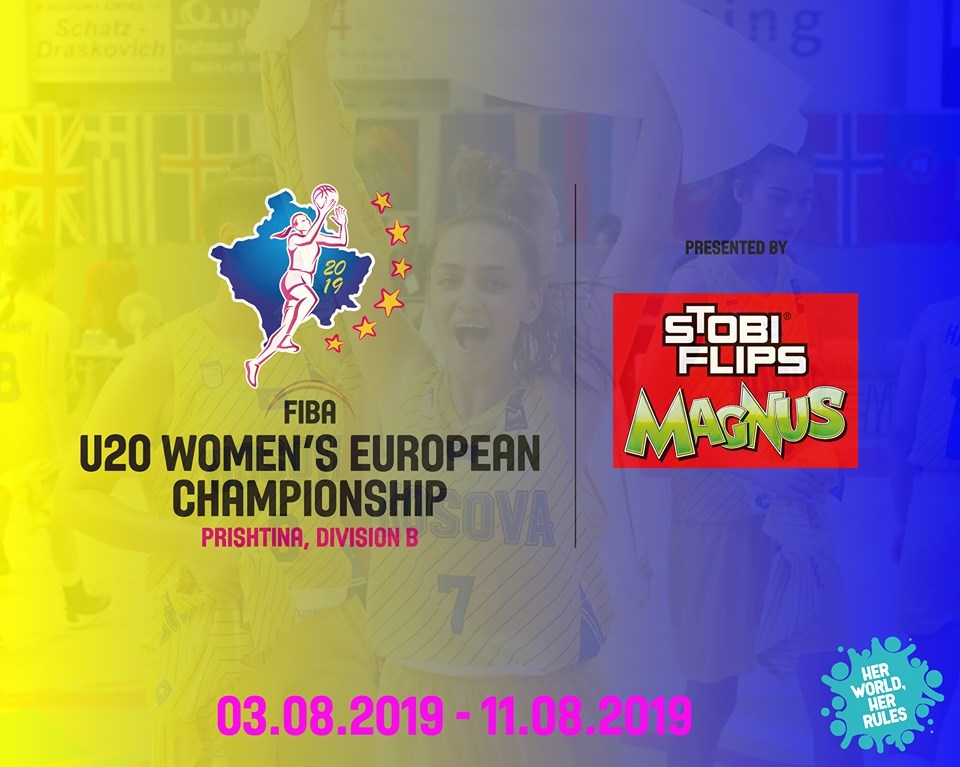 “STOBI FLIPS”, sponsor gjeneral i FIBA U20 Kampionatit Evropian, Divizioni B-Femrat në Prishtinë 