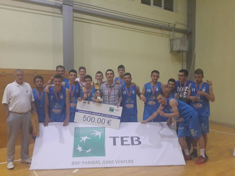 SIGAL PRISHTINA KAMPION I TEB LIGËS PËR JUNIOR