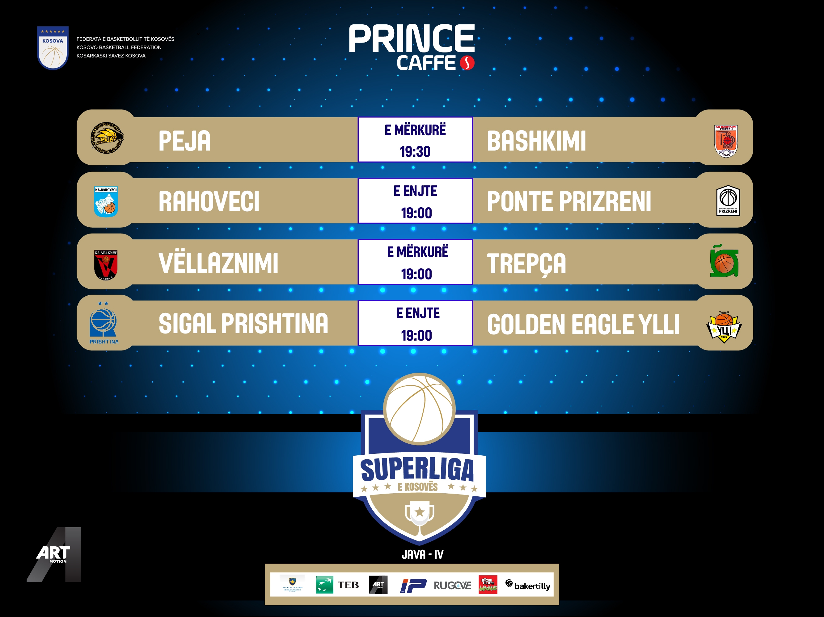 Prince Caffe Superliga në aksion me ndeshje shumë interesante