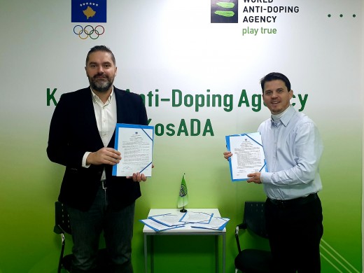 Nënshkruhet Memorandumi i bashkëpunimit mes Agjencionit të Kosovës për Anti-Doping dhe FBK-së