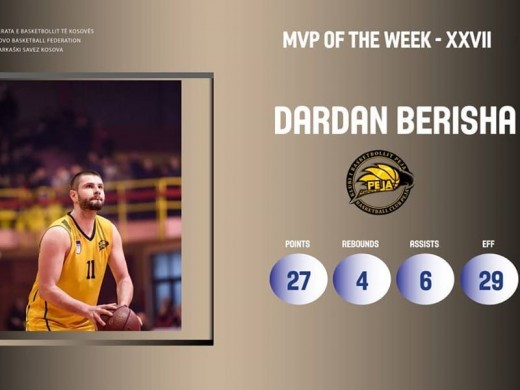 Dardan Berisha, MVP i javës së 27-të