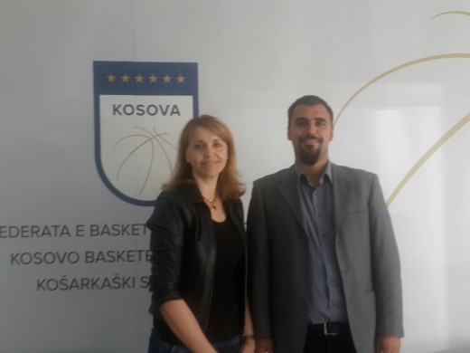 Former basketball player of the golden age, Shemsie Stublla, visited KBF