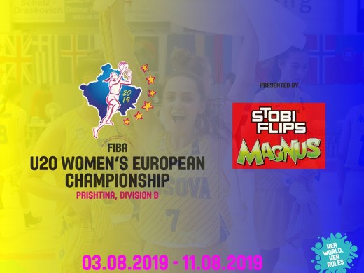 “STOBI FLIPS”, sponsor gjeneral i FIBA U20 Kampionatit Evropian, Divizioni B-Femrat në Prishtinë 